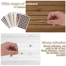 Carica l'immagine nel visualizzatore di Gallery, 756 Set da 14 colori Adesivi Copri-foro Vite, Ø21mm Coperture per viti