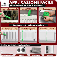 Carica l'immagine nel visualizzatore di Gallery, Weidebach Spazzola per radiatori V. 3.0, lunghezza totale 125 cm, spazzola