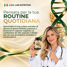 Carica l'immagine nel visualizzatore di Gallery, Spermidina Pura Alto Dosaggio 6mg 150 Cps Vegetali Estratto Germe di Grano