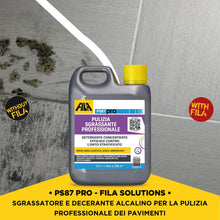 Carica l'immagine nel visualizzatore di Gallery, FILA Surface Care Solutions, PS87 PRO, Detergente Pulizia Pavimenti Professionale, Sgrassatore Universale, Alto Potere D