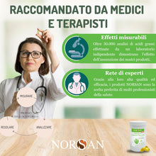 Carica l'immagine nel visualizzatore di Gallery, NORSAN Omega 3 Vegan Capsule 80 pezzi – 1.700 mg di Omega 3 vegetale per dose giornaliera – Omega 3 Vegano senza refluss