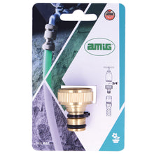 Carica l'immagine nel visualizzatore di Gallery, Amig - Adattatore Per Rubinetto Del Tubo 3/4" - Connessione Veloce E Facile Per Tubi Acqua - Resistente Alla Corrosione 