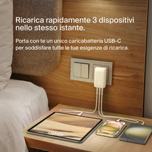 Carica l'immagine nel visualizzatore di Gallery, Belkin BoostCharge Caricabatteria da parete a 3 porte USB-C con PPS da 67 W, caricabatteria rapido per iPhone 16, MacBoo