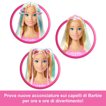 Carica l'immagine nel visualizzatore di Gallery, Barbie Testa da Stile e Accessori, Capelli Biondi