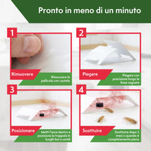 Carica l'immagine nel visualizzatore di Gallery, Pattler Trappole Scarafaggi da Interno – 12 Pezzi. Trappole per Blatte Senza Veleno con Colla ad Alta Tenuta per Elimina