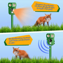 Carica l'immagine nel visualizzatore di Gallery, Repellente per Gatti Ultrasuoni Solare,120° Infrared Sensing - IP45 Impermeabile, 5 Modalità Regolabili, Caricamento Sol