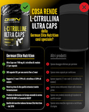 Carica l'immagine nel visualizzatore di Gallery, GEN GERMAN ELITE NUTRITION L-Citrullina Ultra Caps - 365 Capsule