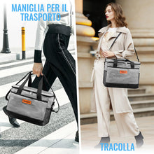 Carica l'immagine nel visualizzatore di Gallery, Borsa Termica 33L con Tracolla,Mantieniti Caldo e Freddo,Impermeabile,Grigo
