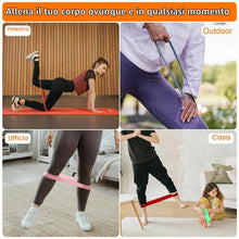 Carica l'immagine nel visualizzatore di Gallery, GRIFEMA GA5001 Fasce Elastiche Fitness Set da 5 – Elastici Palestra