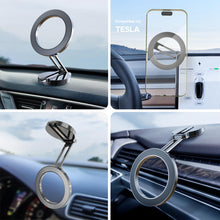 Carica l'immagine nel visualizzatore di Gallery, PORTENTUM Porta Cellulare Auto per Magsafe Pieghevole – Con Fissaggio Magnetico (20x N52) e Rotazione a 360° – Per Crusc