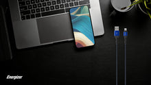 Carica l'immagine nel visualizzatore di Gallery, Energizer Cavo Lightning USB-A 1,2 m, Connettori Metallo, Certificato MFi
