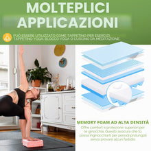 Carica l'immagine nel visualizzatore di Gallery, BLOSTM Cuscino per inginocchiarsi da Giardino Extra Spesso, Grande, Pieghevole, con Manici, in Memory Foam ad Alta densi