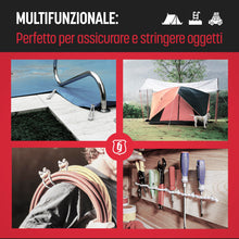 Carica l'immagine nel visualizzatore di Gallery, Magma Rotolo di Corda Elastica | Corde Elastiche da 6 mm di Diametro per Pesca, Vela, Campeggio, e Fissaggio Teloni | Ex