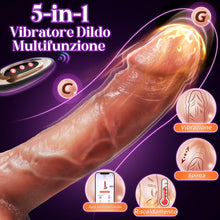 Carica l'immagine nel visualizzatore di Gallery, Anale Dildo Vibratore per Donna, AI Sync Dildo Realistico Plug Anale-Dilatatori, Vibratoreper Donna Professionale, Risca