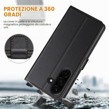 Carica l'immagine nel visualizzatore di Gallery, Ganbary Cover Compatibile con Samsung Galaxy A17/A18 4G/5G, Premium Pelle PU Flip Libro Custodia [Protezione Completa] [