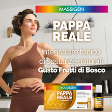 Carica l'immagine nel visualizzatore di Gallery, Massigen - Pappa Reale Tonico Naturale, Integratore Energetico, Azione Ricostituente e Antiossidante, con Miele e Pappa 