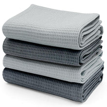 Carica l'immagine nel visualizzatore di Gallery, Strofinacci Cucina Cotone, Canovacci Cucina Cotone45 x 65 cm, 4 Pezzi in Aspetto Cialda, Asciugamani Cucina Super Assorb
