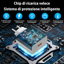 Carica l'immagine nel visualizzatore di Gallery, Caricabatterie 66W SuperCharge USB C 6A For HonorMagic