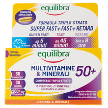 Carica l'immagine nel visualizzatore di Gallery, Equilibra Multivitamine e Minerali 50+ Rilascio 8 Ore, 30 Compresse