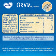 Carica l'immagine nel visualizzatore di Gallery, Mellin Omogeneizzati, Mix Gusti Pesce con Verdure, 100% Naturale, 12x80g