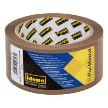 Carica l'immagine nel visualizzatore di Gallery, Idena 90129 - Nastro marrone, 50 mm x 66 m, 6 rotoli di nastro silenzioso, ideale per traslochi e spedizioni