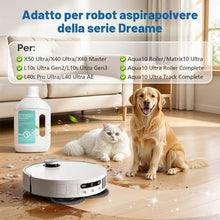 Carica l'immagine nel visualizzatore di Gallery, 2 soluzioni detergenti da 1000 ml per Dreame X50 Ultra/X40 Master/L10s Ultra Gen2/L10s Ultra Gen3/L40s Pro Ultra/L40 Ult