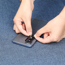 Carica l'immagine nel visualizzatore di Gallery, Ibywind Vetro Temperato per Oneplus Nord 2 5G,[2 Pezzi]con Protezione Obiettivo Fotocamera,Skin in Stile Fibra di Carbon