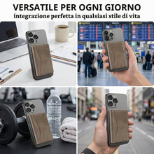 Carica l'immagine nel visualizzatore di Gallery, Etres Portafoglio Magsafe Compatibile Per Iphone 17/16/15/14/13/12 - Portacarte Magnetico, Rfid, In Pu Leather - 6 Slot 