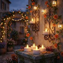 Carica l'immagine nel visualizzatore di Gallery, cimetech 12 lumini a LED con timer, telecomando senza fiamma decorazioni
