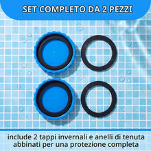 Carica l'immagine nel visualizzatore di Gallery, HAGNA 2 Pezzi Tappo Piscina Per Bestway, Chiusura Invernale Per Piscine Intex Per Bestway, Tappi Invernali Per Piscina C