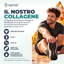 Carica l'immagine nel visualizzatore di Gallery, Collagene Idrolizzato, Collagene e Acido Ialuronico, 120 cpr. Collagene