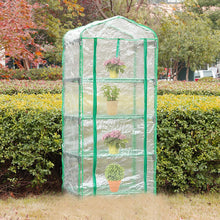 Carica l'immagine nel visualizzatore di Gallery, LATERN 4 Livelli Copertura di Ricambio per Serra, 160CM x 70CM x 50cm Chiaro PVC Piccolo Copertura Della Casa per Coltiv
