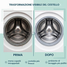 Carica l'immagine nel visualizzatore di Gallery, 12 Pezzi Drum Cura Lavatrice, Pastiglie per Pulizia Lavatrice Peli Animali, Detergente, Pastiglie Lavaggio Carica Fronta