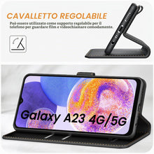 Carica l'immagine nel visualizzatore di Gallery, Ganbary Cover Compatibile con Samsung Galaxy A23 5G, Premium Pelle PU Flip Libro Custodia per Samsung Galaxy A23 5G [Pro
