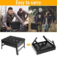 Carica l'immagine nel visualizzatore di Gallery, Auauraintt Barbecue Portatile a Carbone, barbecue pieghevole