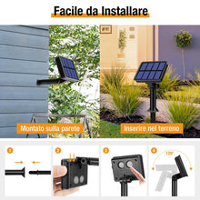 Carica l'immagine nel visualizzatore di Gallery, btfarm 2 Pacchi Luci Solari Esterno, 15+2M 150LED Catena Luminosa Esterno Solare, 8 Modalità Impermeabili Filo di Rame L