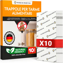 Carica l'immagine nel visualizzatore di Gallery, Proxinova Antitarme Alimentari con 10 Trappole Adesive per Farfalline Dispensa -Trappole Feromoni Farfalline per Monitor