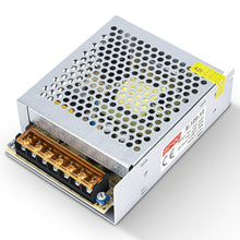 Carica l'immagine nel visualizzatore di Gallery, SQUADO ALIMENTATORE 12V 10A 100-220V STABILIZZATO SWITCH TRIMMER DISSIPATORE INTERNO per luci led, fai da te