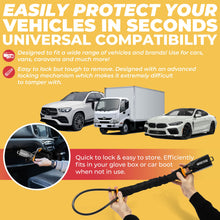 Carica l'immagine nel visualizzatore di Gallery, GADLANE Bloccasterzo per cintura di sicurezza, doppio dispositivo antifurto per auto, adatto per auto, caravan, con 2 ch
