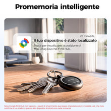 Carica l'immagine nel visualizzatore di Gallery, MiLi LiTag Duo Localizzatore Bluetooth con Portachiavi, Confezione da 1