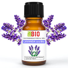 Carica l'immagine nel visualizzatore di Gallery, Lavanda vera Officinalis Bio Olio essenziale 100% Puro 10 ml - Uso interno Terapeutico Alimentare Diffusori Aromaterapia