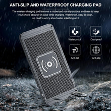 Carica l'immagine nel visualizzatore di Gallery, TICFOX Tappetino Di Ricarica Per Auto, Caricatore Wireless Auto Pad, Caricabatterie wireless per auto da 15W per telefon