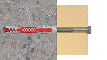Carica l'immagine nel visualizzatore di Gallery, Fischer 10 Tasselli Lunghi Duopower con Vite 10x80 mm Universali, per il Fissaggio di Mensole, Pensili, Staffe Porta TV 