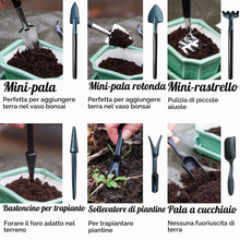 Carica l'immagine nel visualizzatore di Gallery, HAPPY SEED Kit Bonsai Attrezzi 13 Pezzi con Pratica Borsa - Mini Utensili da Giardinaggio per Piante da Interno e Una Co