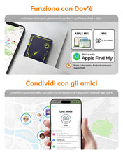 Carica l'immagine nel visualizzatore di Gallery, NOVOO Air Tag Card Wallet Tracker Card Thin 1,6 mm Smart Bluetooth Tag Compatibile con Apple Dove è? App (solo iOS), 6 a