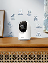 Carica l'immagine nel visualizzatore di Gallery, GNCC 2K Telecamera Wi-Fi Interno 2.4/5GHz Visione Notturna(Confezione da 1)