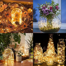 Carica l'immagine nel visualizzatore di Gallery, ALEGRE Catena luminosa a LED con USB, 20 m, 200 LED, filo di rame, con spina, impermeabile, luce bianca calda, per inter
