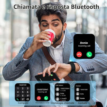 Carica l'immagine nel visualizzatore di Gallery, Nuovo Smartwatch Uomo Donna, 100+ Sportive Fitness Tracker con Sonno Contapassi Cardiofrequenzimetro, 1.96" Smartwatch c