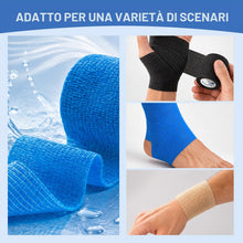 Carica l'immagine nel visualizzatore di Gallery, ANAMPION 24 Rotoli Benda Elastica Coesiva 5cmx4.5m Garza Autoadesiva Bende