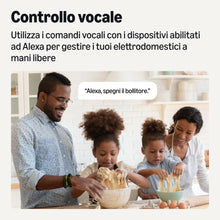 Carica l'immagine nel visualizzatore di Gallery, Amazon Basics Presa intelligente Wi-Fi smart plug, singola per interni (presa europea), compatibile solo con Alexa, bian